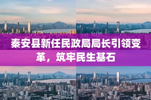 秦安县新任民政局局长引领变革，筑牢民生基石