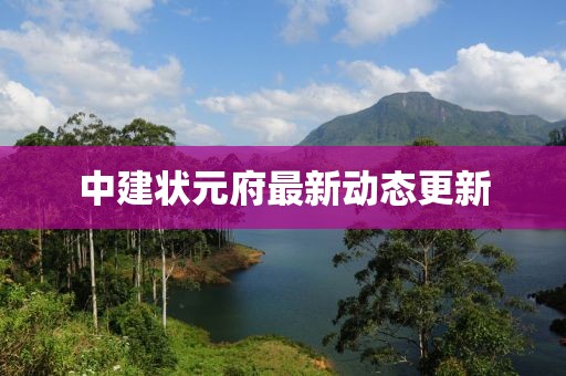 中建状元府最新动态更新