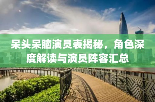 呆头呆脑演员表揭秘，角色深度解读与演员阵容汇总