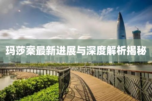 玛莎案最新进展与深度解析揭秘