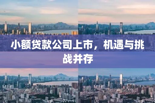 小额贷款公司上市，机遇与挑战并存