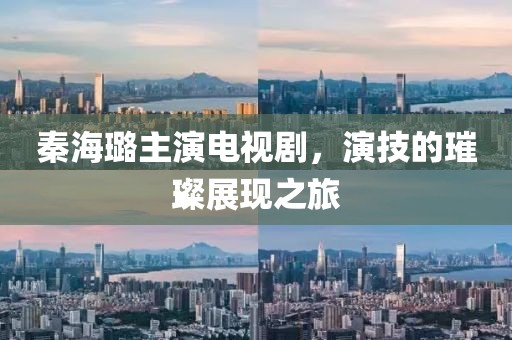 秦海璐主演电视剧，演技的璀璨展现之旅