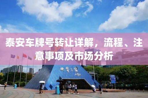 泰安车牌号转让详解，流程、注意事项及市场分析