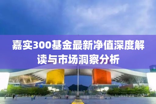 嘉实300基金最新净值深度解读与市场洞察分析