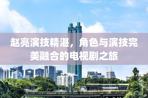 赵亮演技精湛，角色与演技完美融合的电视剧之旅